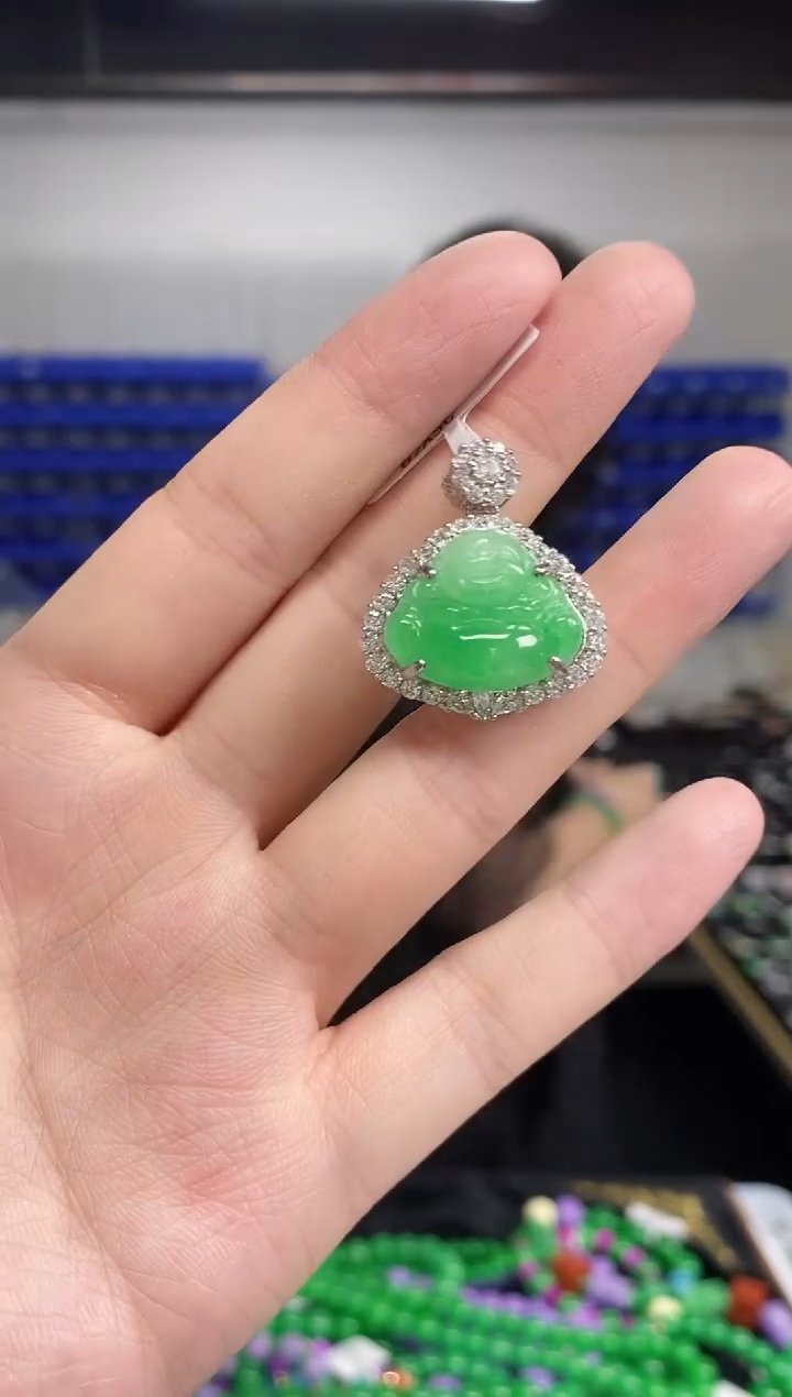 翡翠未镶嵌吊坠(不含链)闪购链接 多样性发其一颜色微差