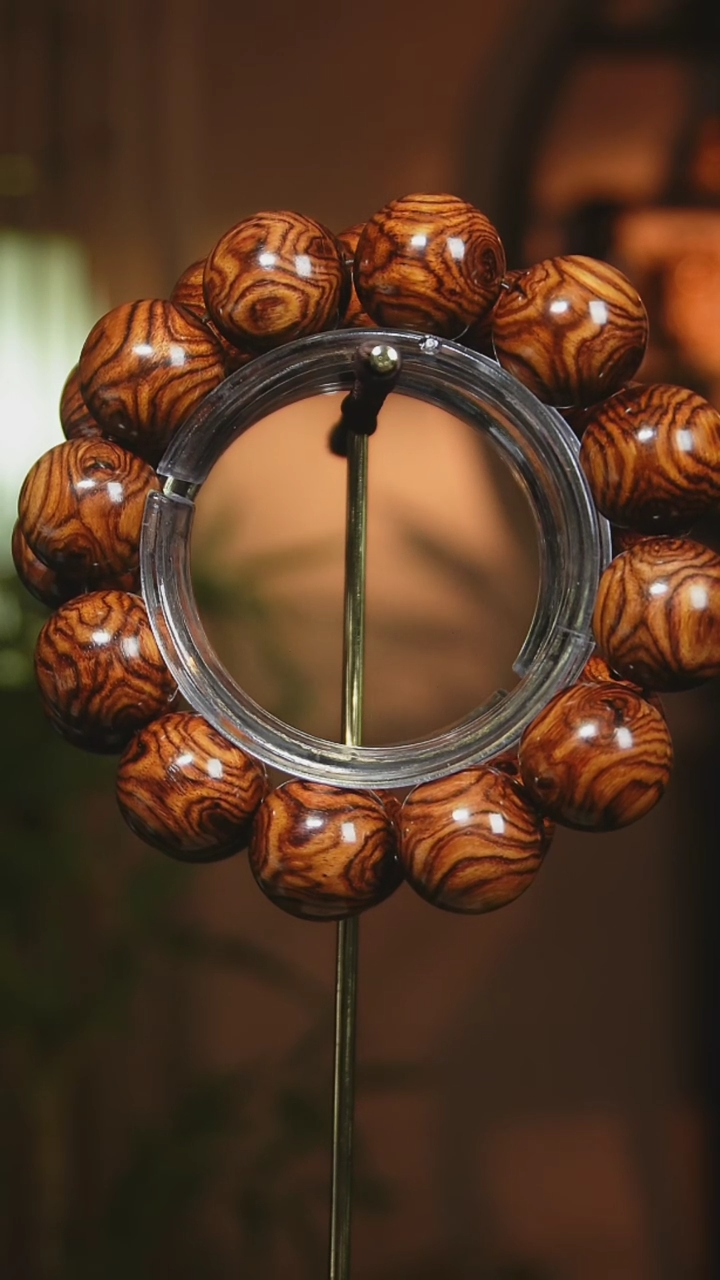 【闪购商品】黄花梨/降香黄檀手串/手链海南黄花梨2.0cm鬼脸