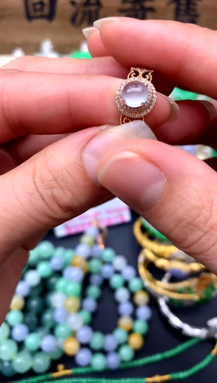 【闪购商品】翡翠戒指18K金镶嵌119-中国好珍宝