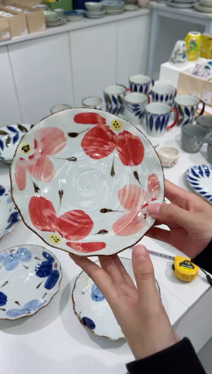 【闪购商品】瓷片福利红花圆盘