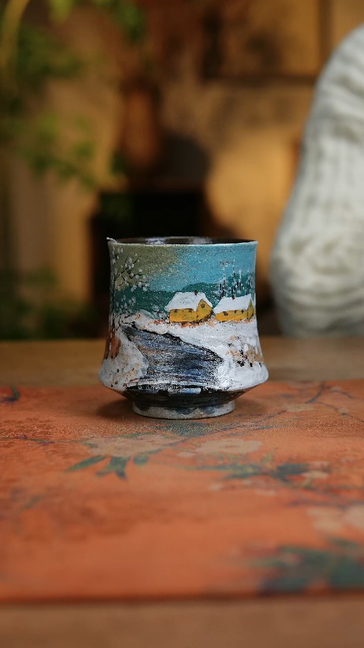 【闪购商品】瓷片1012景德镇手工手绘釉下彩高温瓷