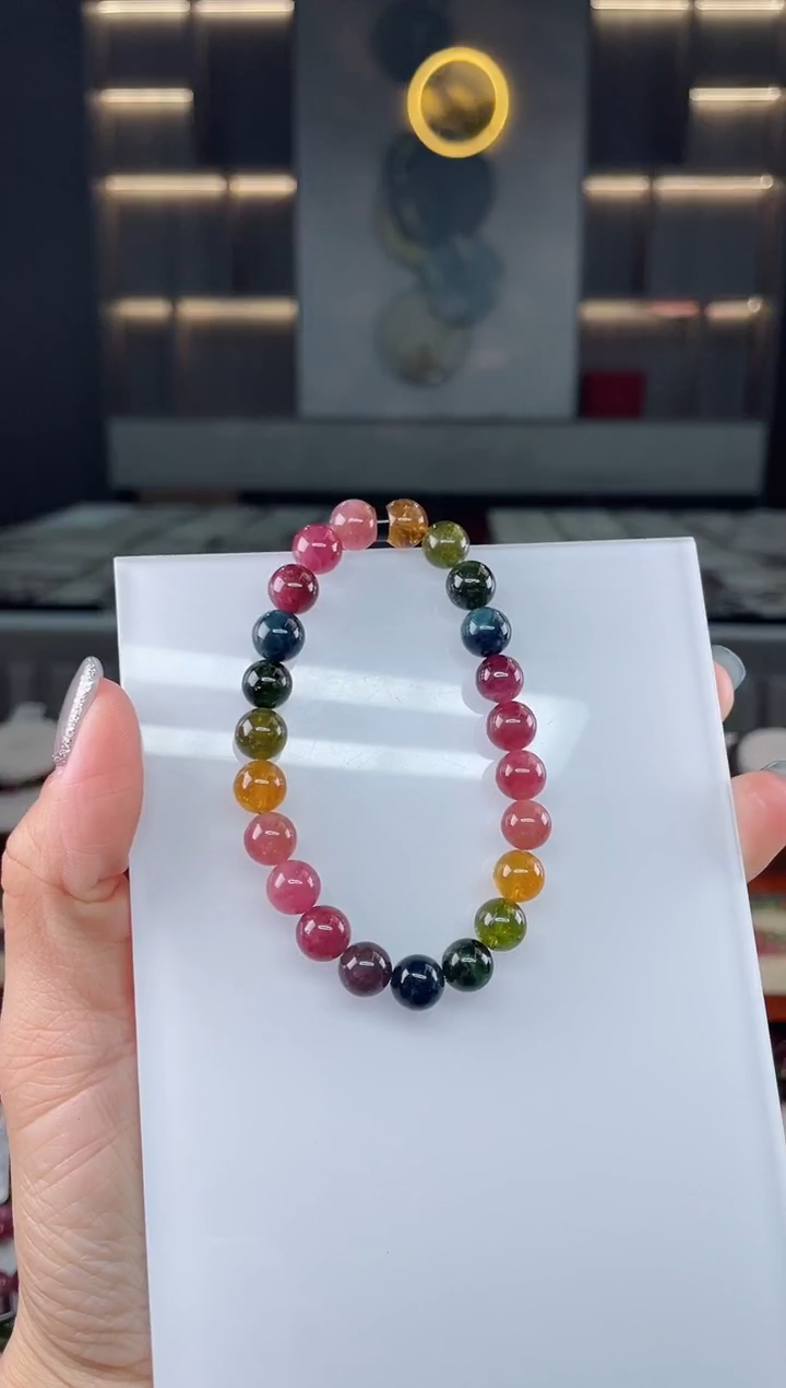 单圈手串未镶嵌碧玺（多样性发一条）T