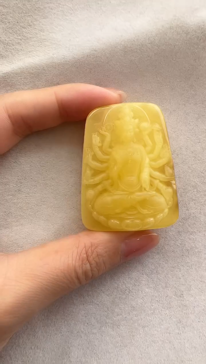 【闪购商品】定制琥珀未镶嵌10208151-千手