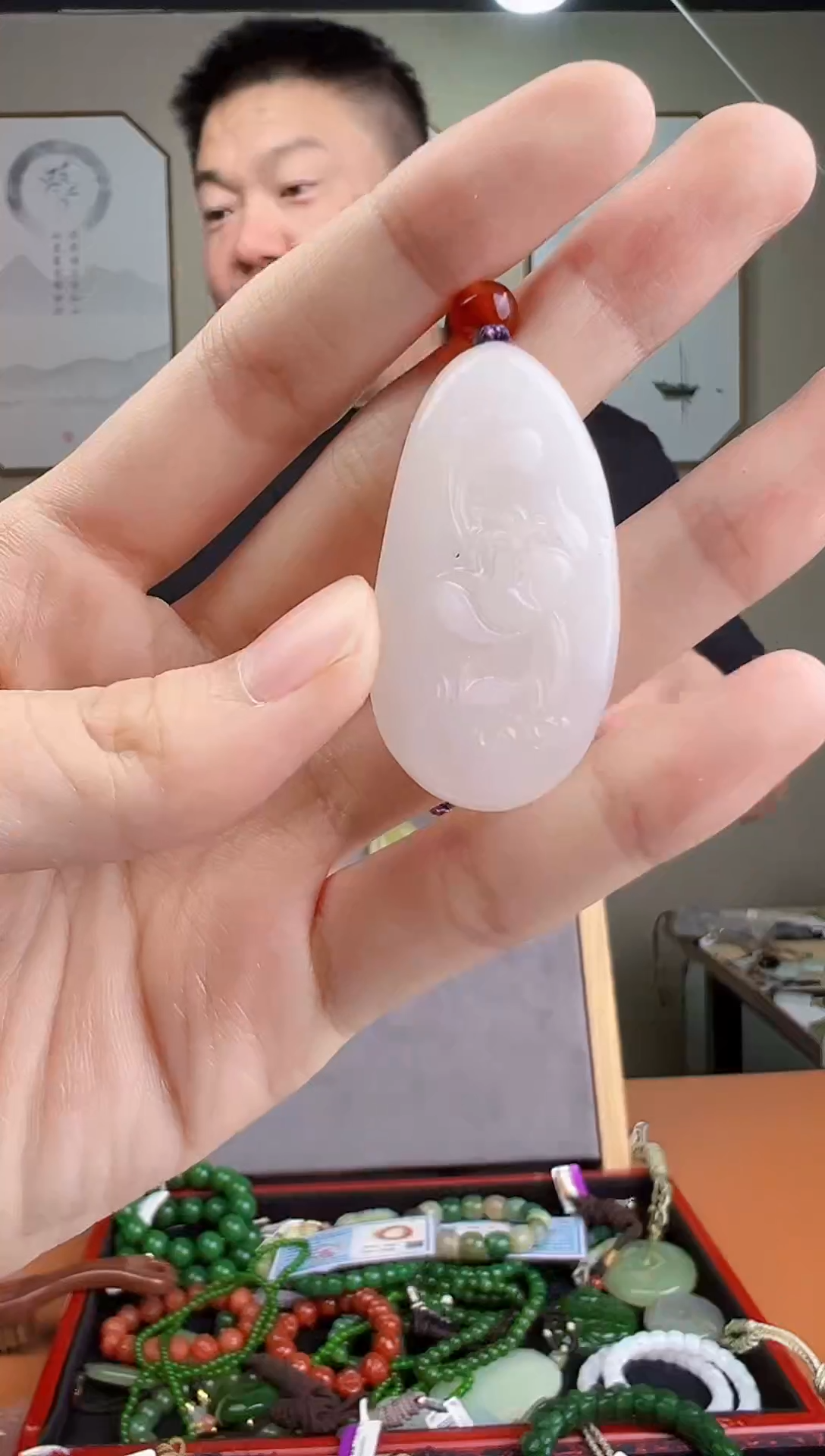 颈饰未镶嵌和田玉多样性发货 拍一单发一个