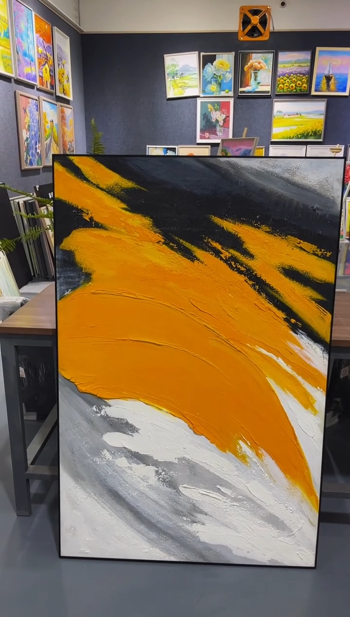 【闪购商品】油画18号 80*120橙-手绘油画