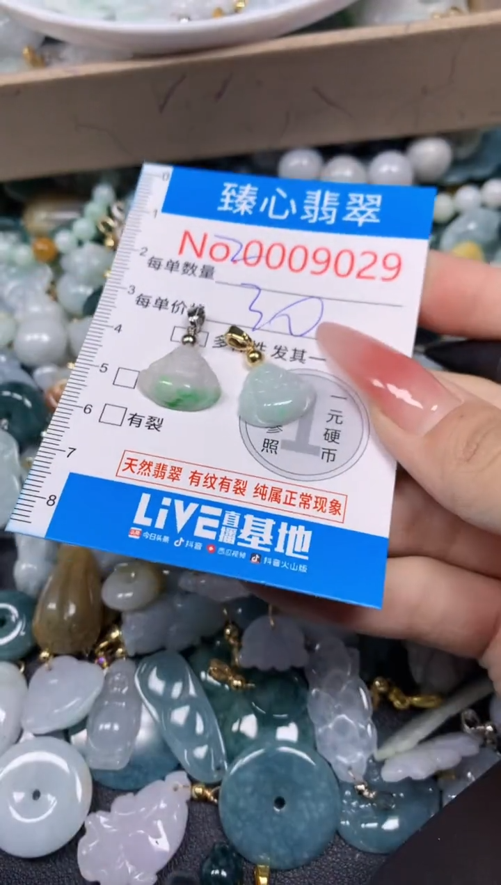 【闪购商品】翡翠颈饰未镶嵌含绳0009029