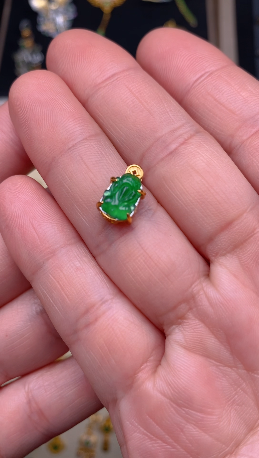 【闪购商品】翡翠颈饰银S925镶嵌貔貅