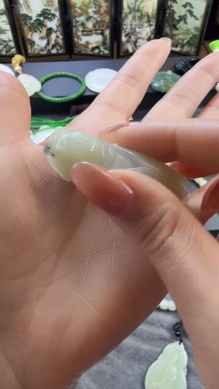 吊坠(不含链)未镶嵌和田玉一鸣惊人