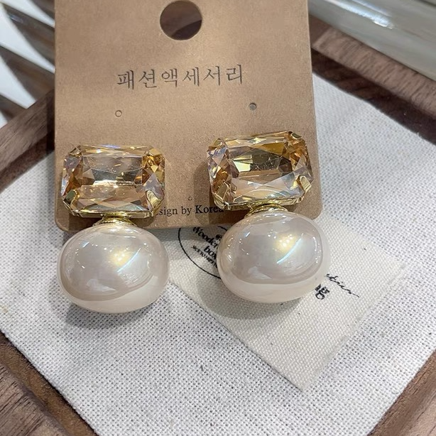 铜合金耳饰 法式小众简约优雅经典气质百搭-249