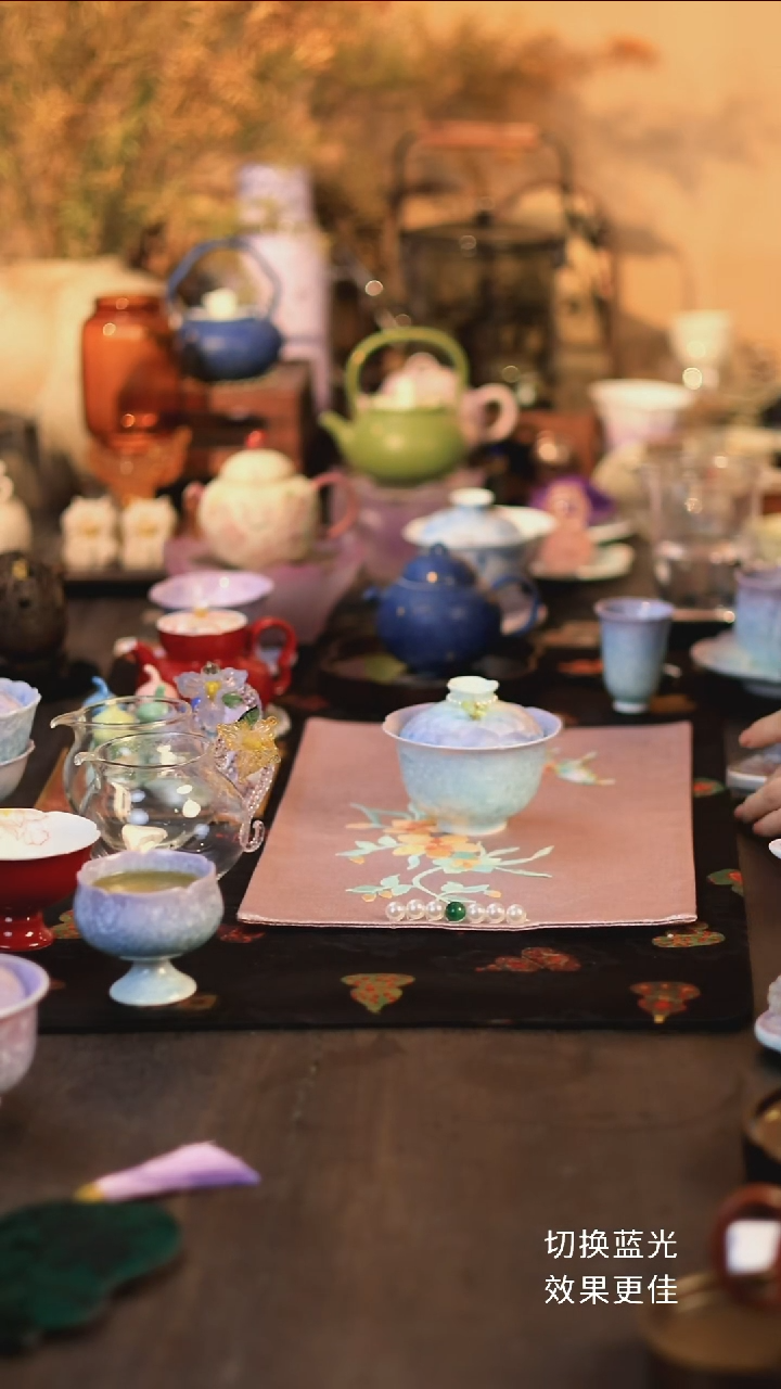 三柒陶坊粉色茶席