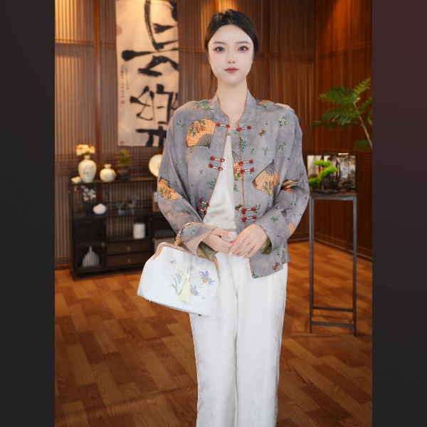 《秋风纨扇》2025新中式气质显瘦国风女装外套