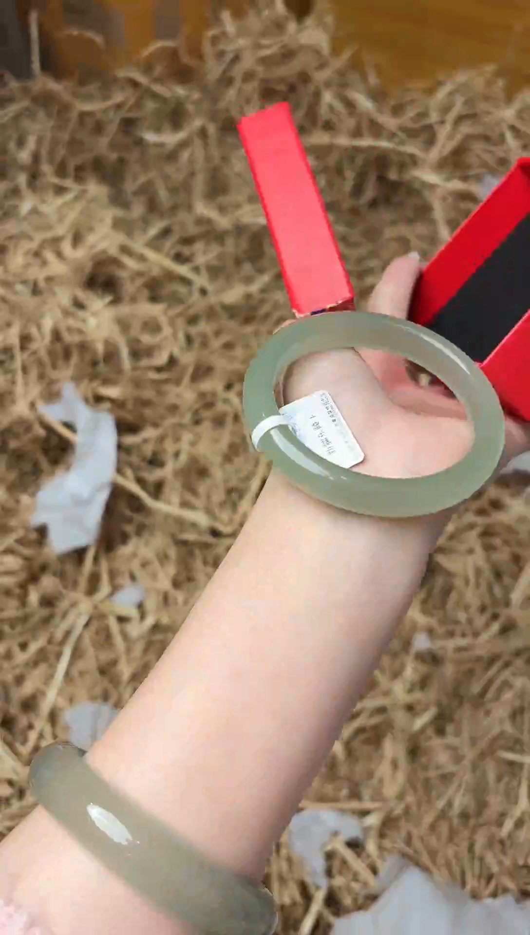 未镶嵌手镯石英质玉1482圈口54