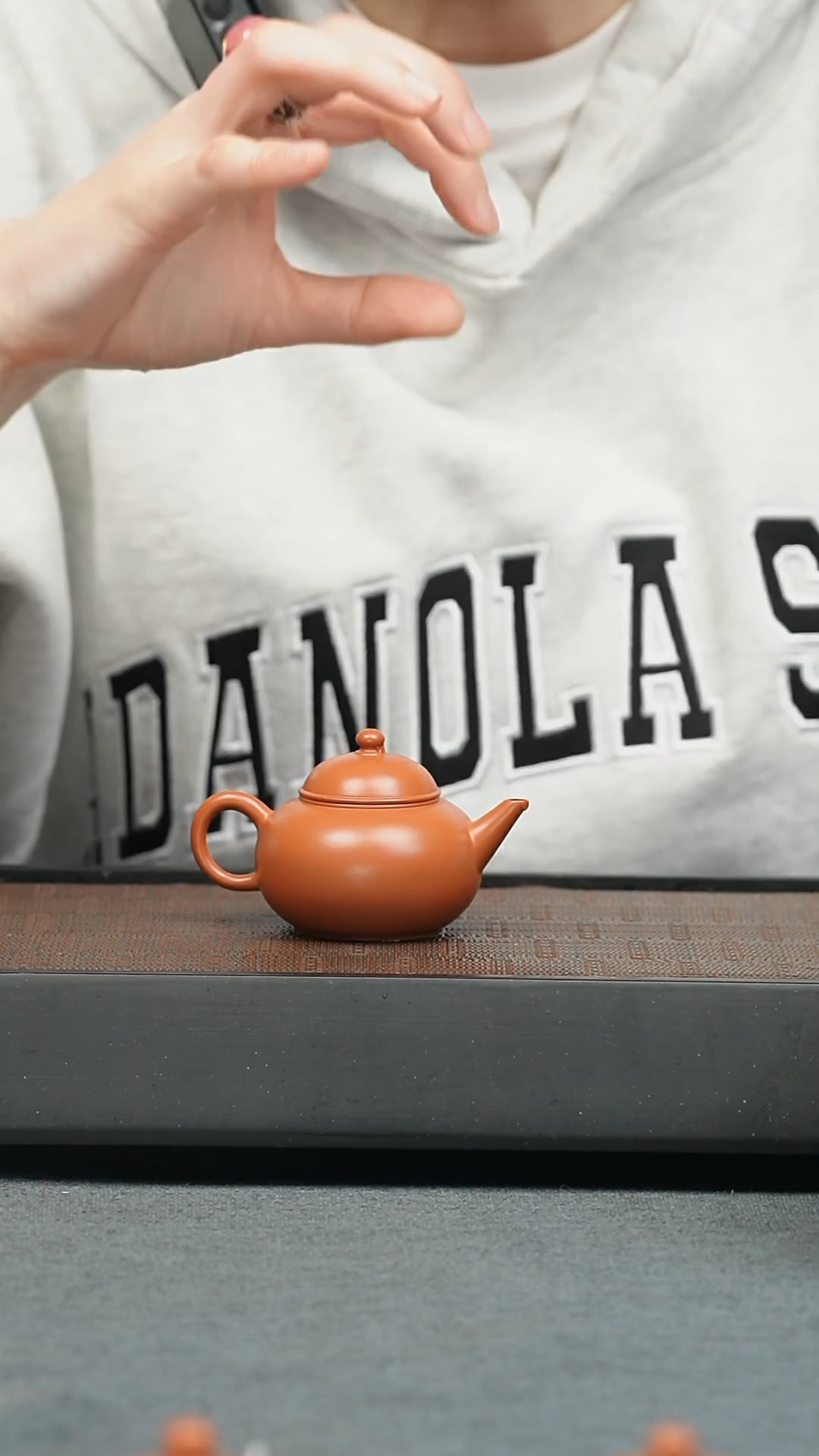 【闪购商品】紫砂茶壶五堂 秋水-潮州朱泥