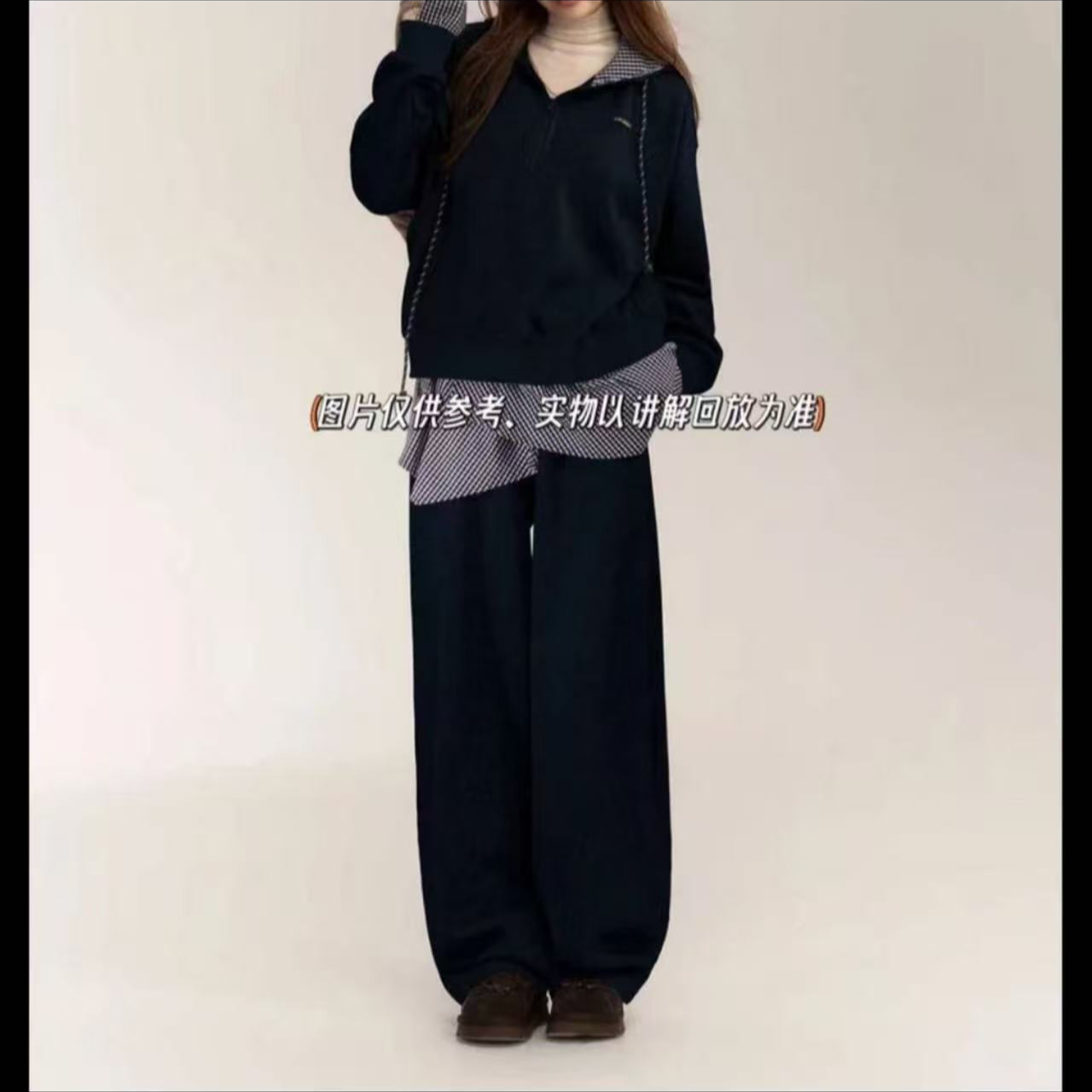 蒙蒙家*学院风时尚卫衣套装网红时尚宽松休闲裤秋季