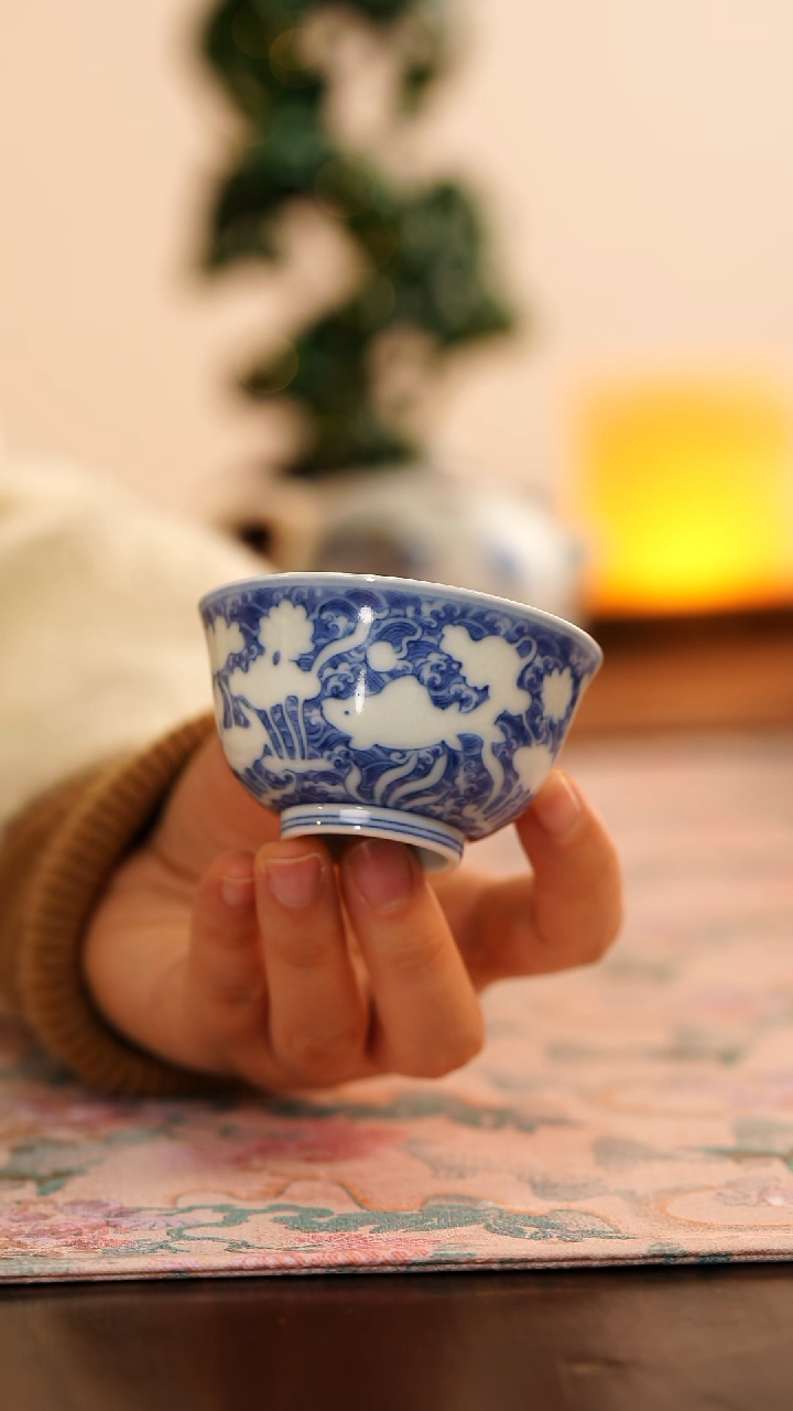 【闪购商品】源明清忆暗刻鱼藻纹