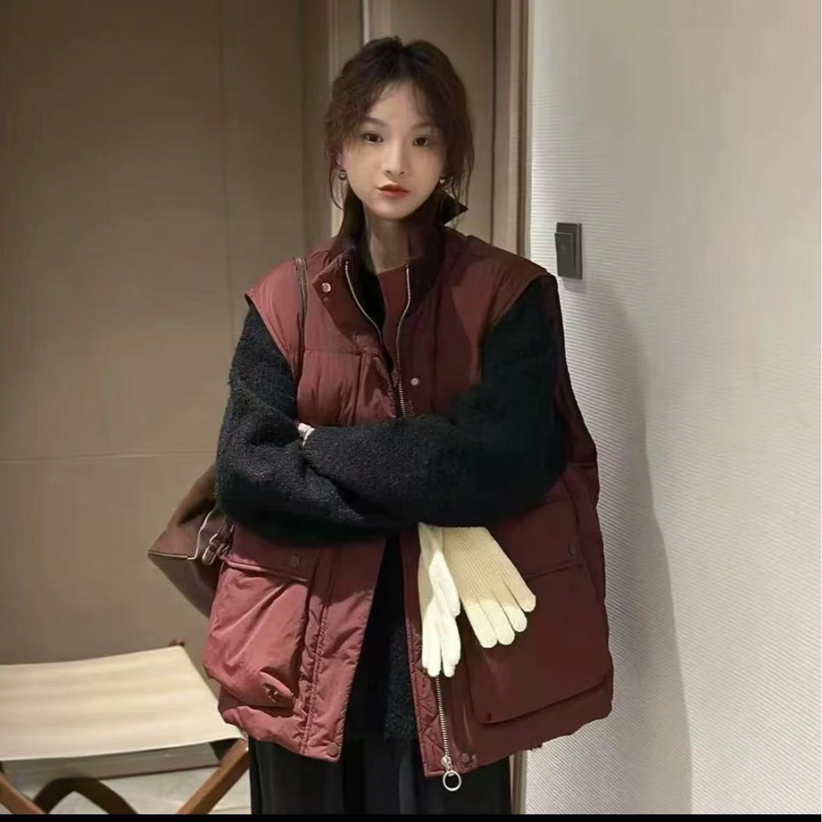 9980马甲网红短款时尚休闲百搭马甲秋冬