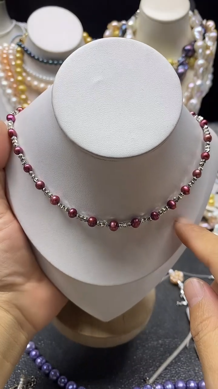 颈饰未镶嵌淡水珍珠多人