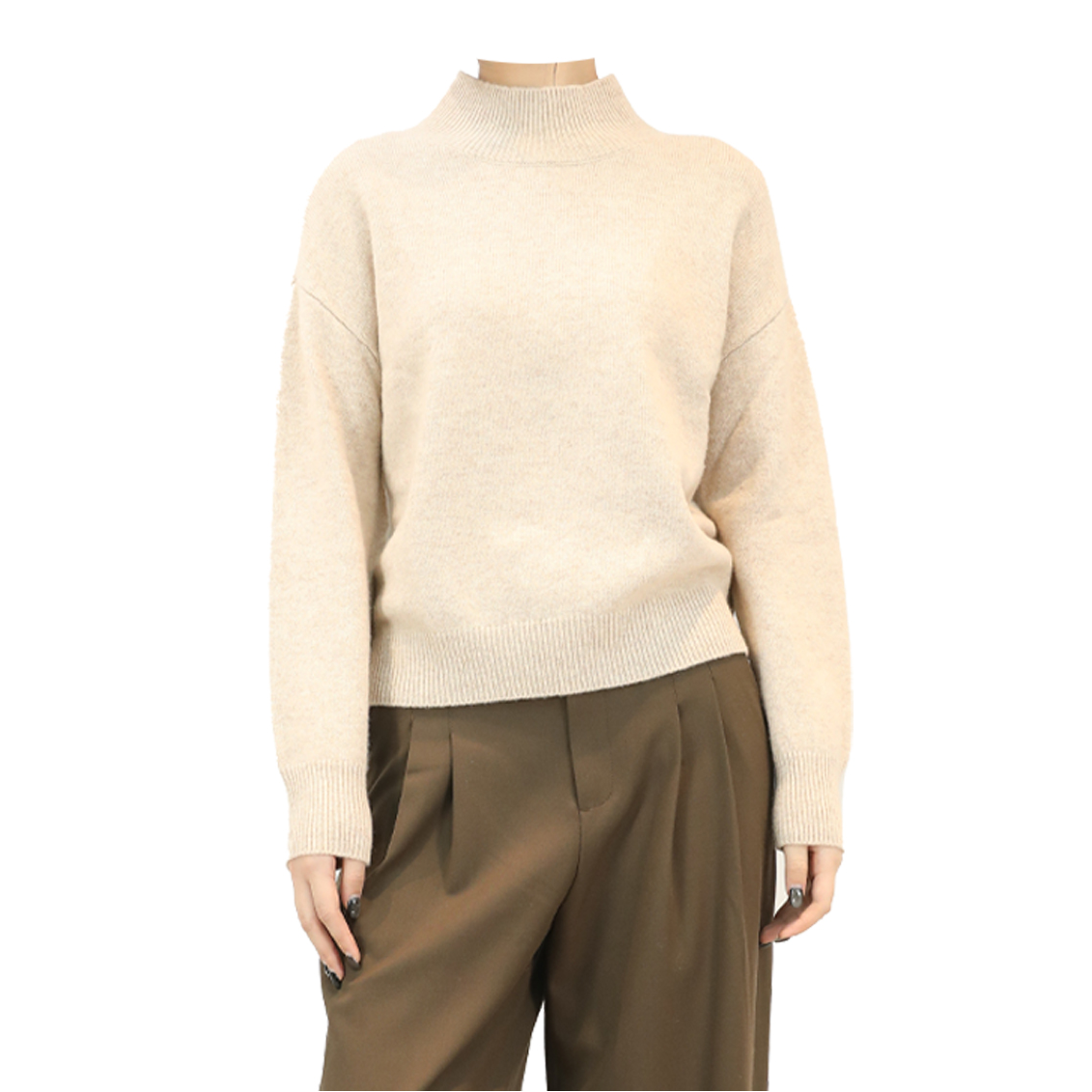 AM WEEKEND潮牌时尚长袖针织百搭女士羊毛半高领保暖6D8810450