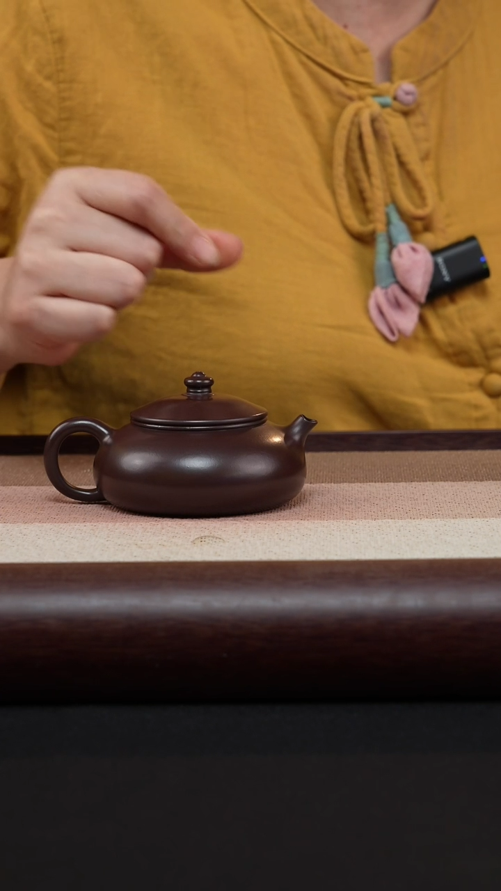 【闪购商品】紫砂茶壶老紫泥寒江MH-1787