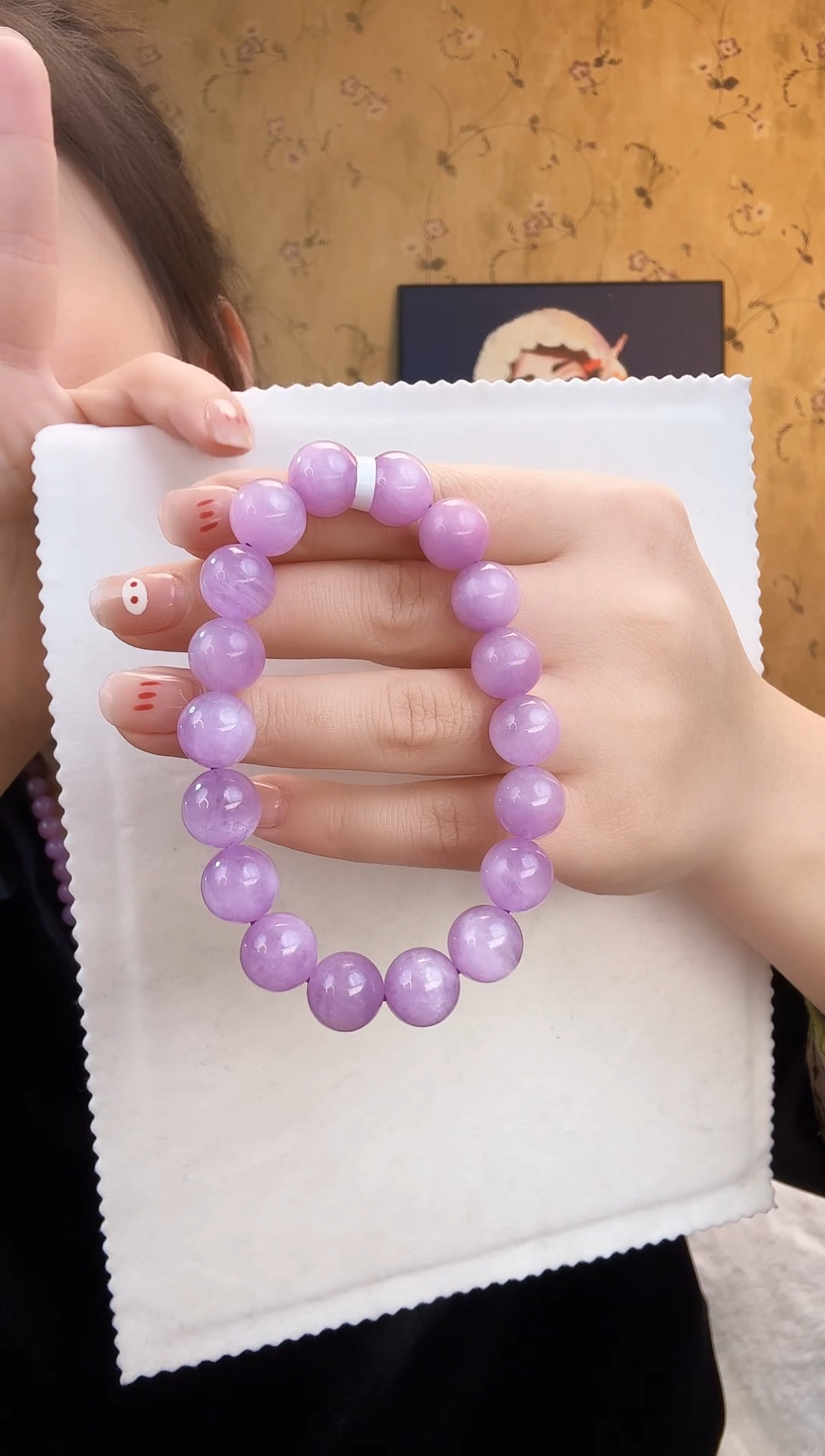 【闪购商品】锂辉石手串未镶嵌紫锂辉手串约12