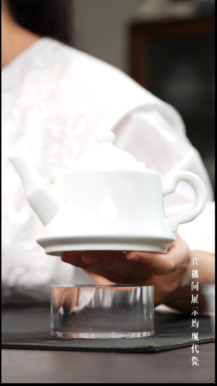 景德镇高白泥茶壶