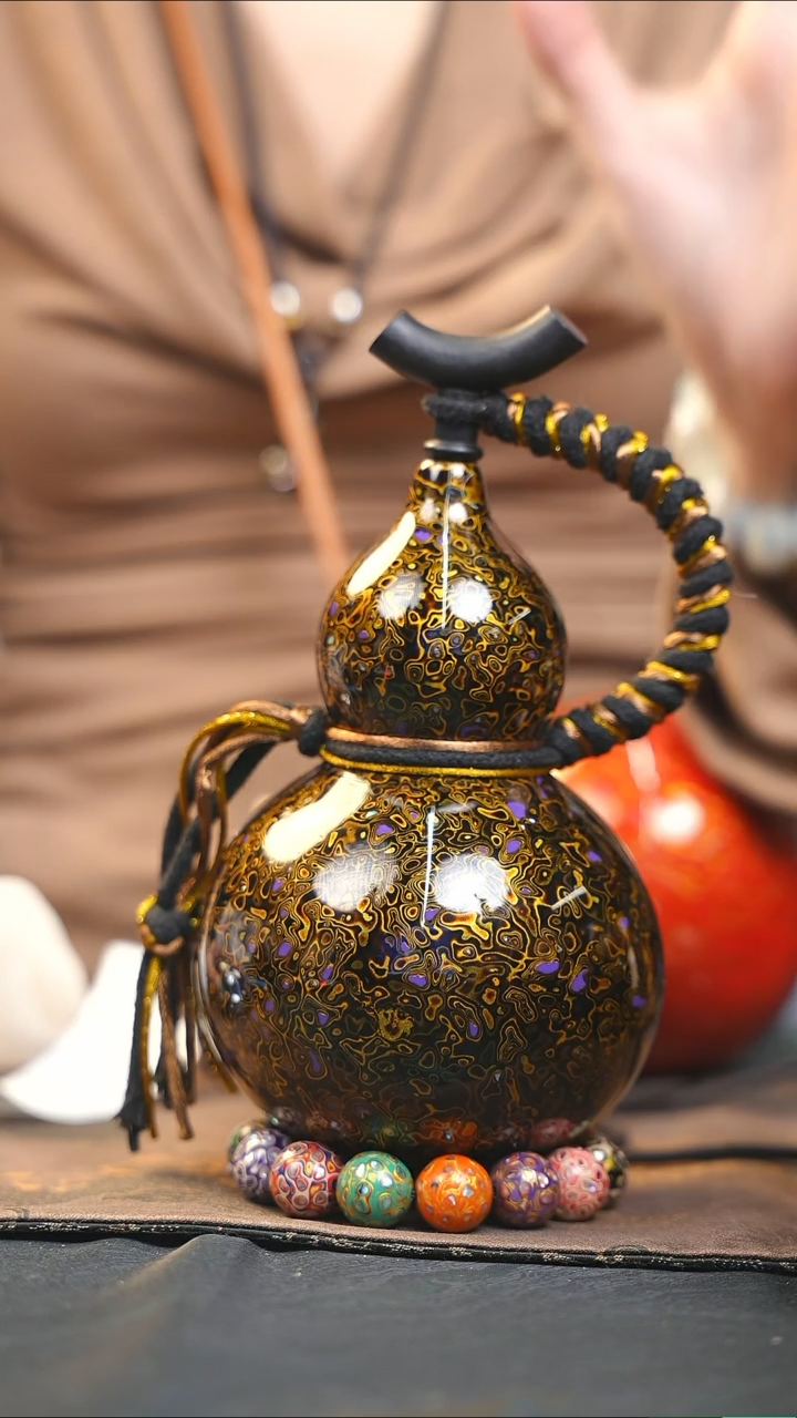 【闪购商品】WD226漆艺酒葫芦不包手串及旋转底座