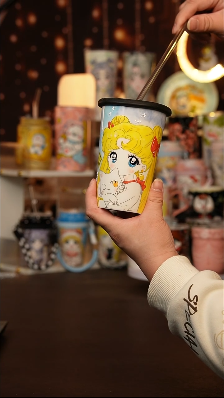 （玉泥）景德镇手工手绘文创陶瓷杯