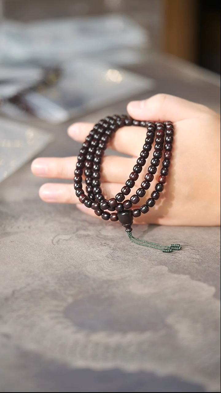 檀香紫檀（小叶紫檀）手串/手链回流老琴料7mm*108老型多圈