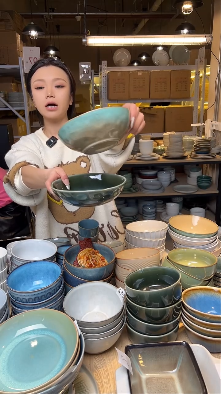 瓷219外贸尾货窑变釉下彩默外微瑕