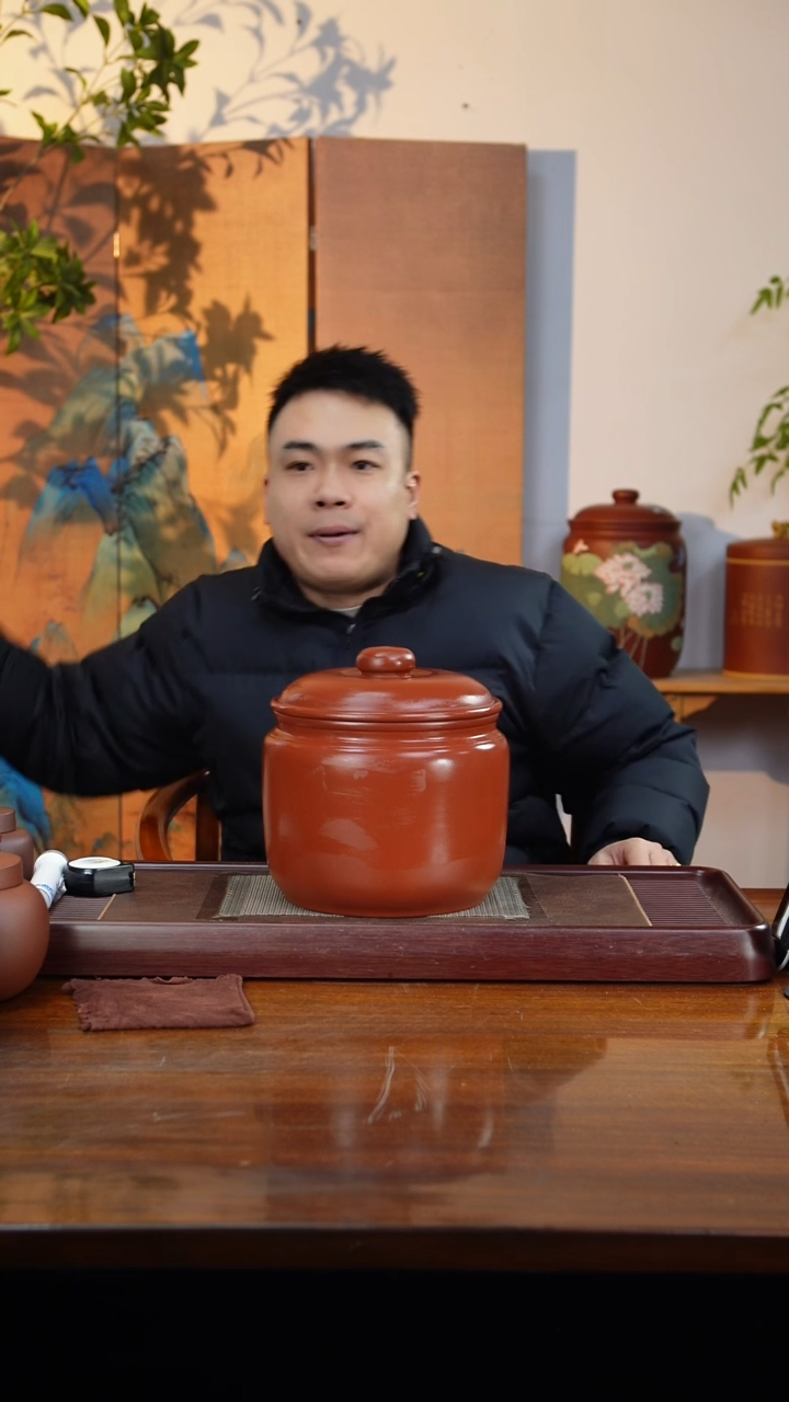 宜兴原矿紫砂茶叶罐