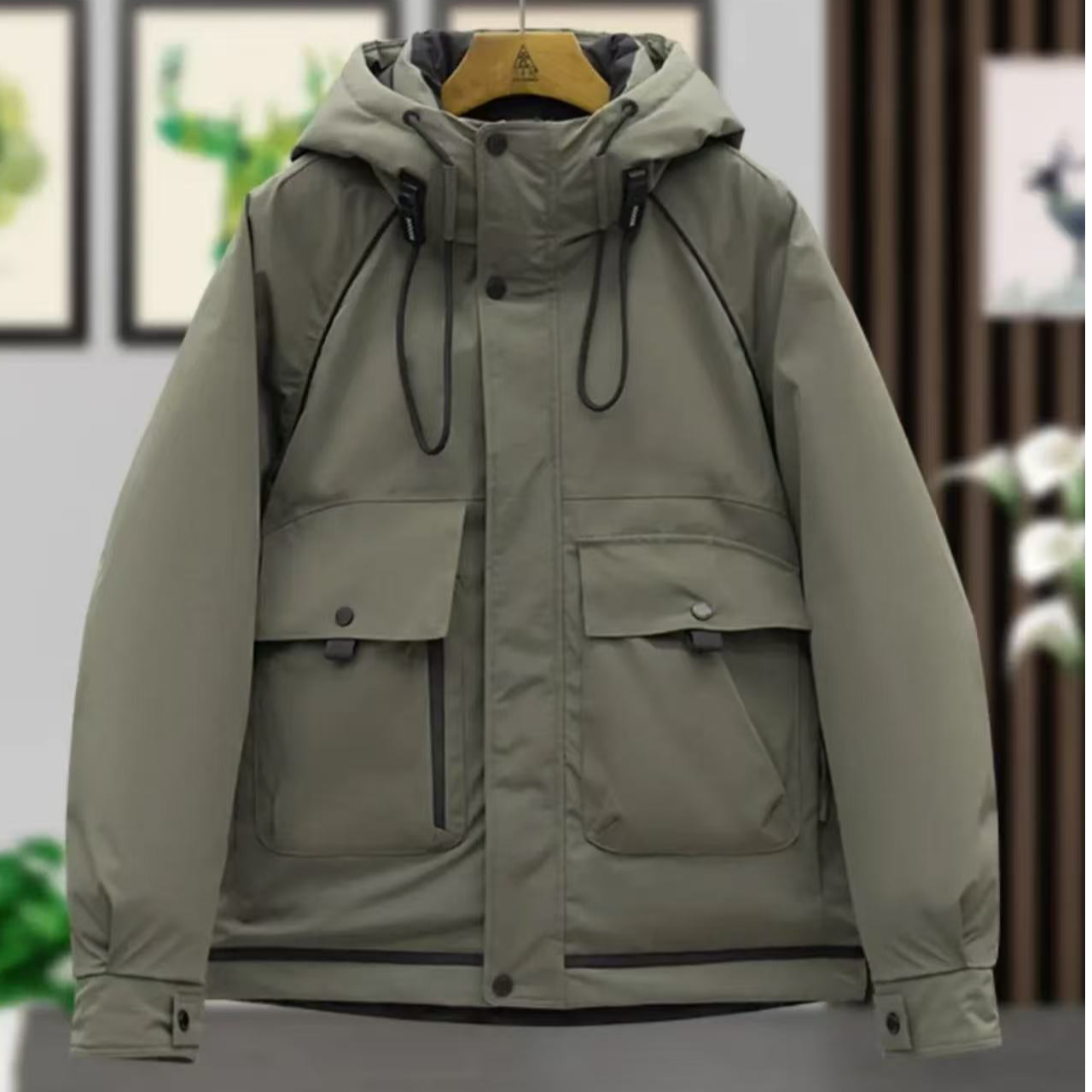 89039-冬季百搭潮牌时尚男女同款保暖加厚加绒羽绒服-G