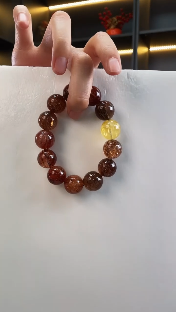 未镶嵌手链水晶超七黄萤石手串