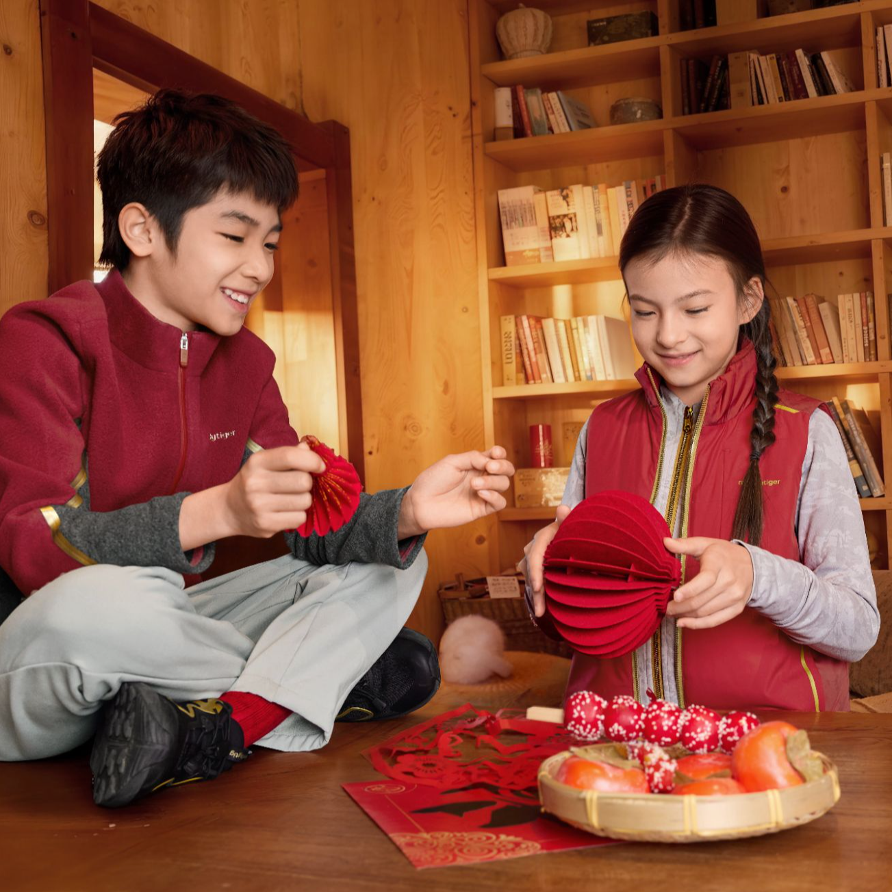 moodytiger【新年系列】儿童梭织防寒保暖挺阔亲肤马甲61510501【H】