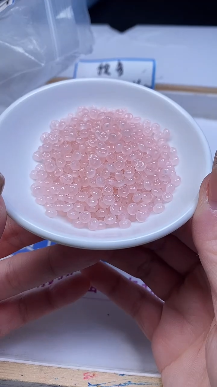 未镶嵌散珠玛瑙/玉髓M965 冰粉玛瑙算盘2*4mm50个5元