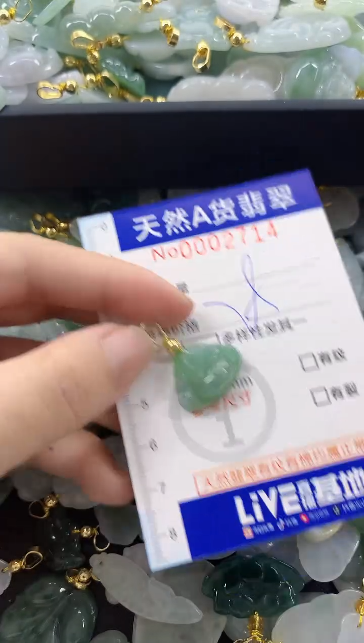 颈饰未镶嵌翡翠天然A货翡翠