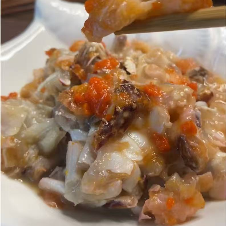 2瓶共580克净重精品红膏蟹糊 宁波特色美食 五星级酒店特供