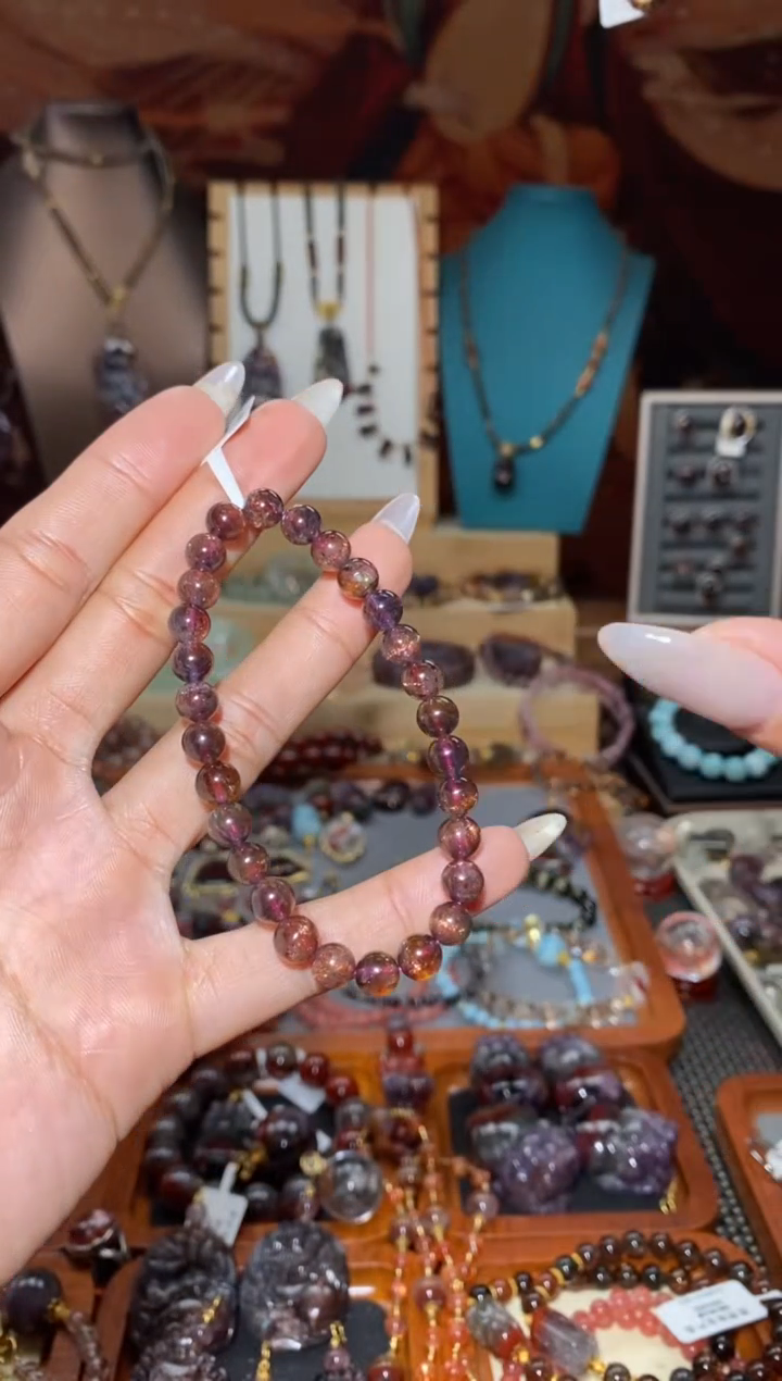 【闪购商品】堇青石手串未镶嵌血滴堇青