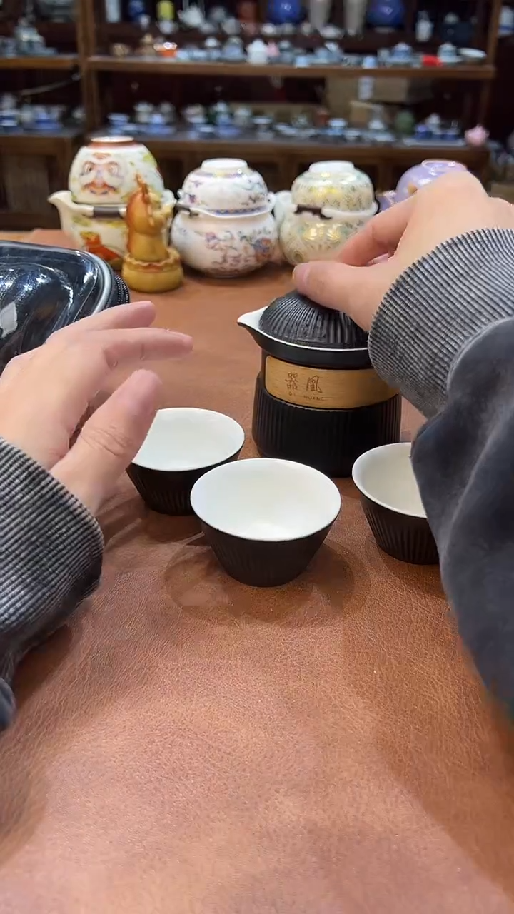 真的很便宜会开片的旅行茶具