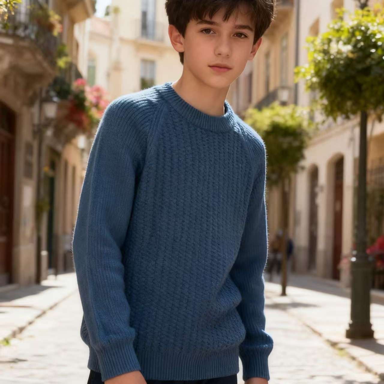 73512高端专享秋冬款毛衣蓝色（奇）