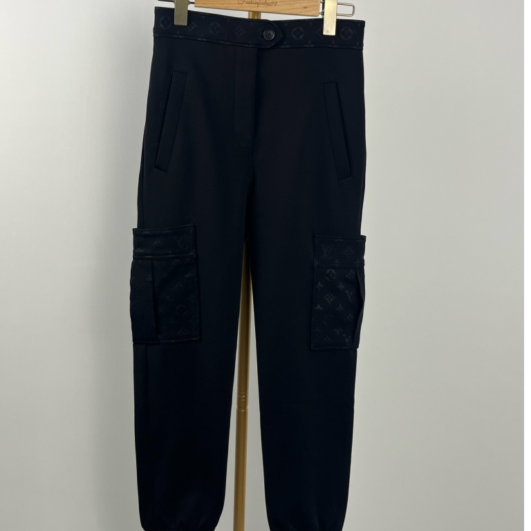 99新 LouisVuitton/路易威登 黑色满印logo长裤 34 11141260