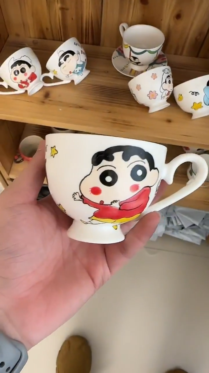 纯手工胖*虎纯手工绘制陶瓷杯