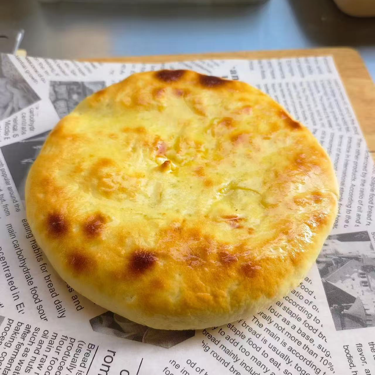 爆浆榴莲芝士饼2