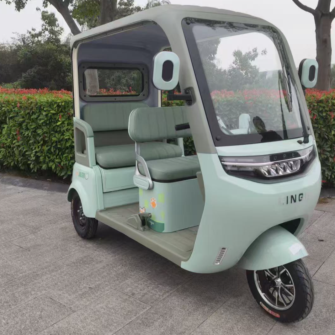 26新款带篷电动三轮车家用代步接送孩子SU8