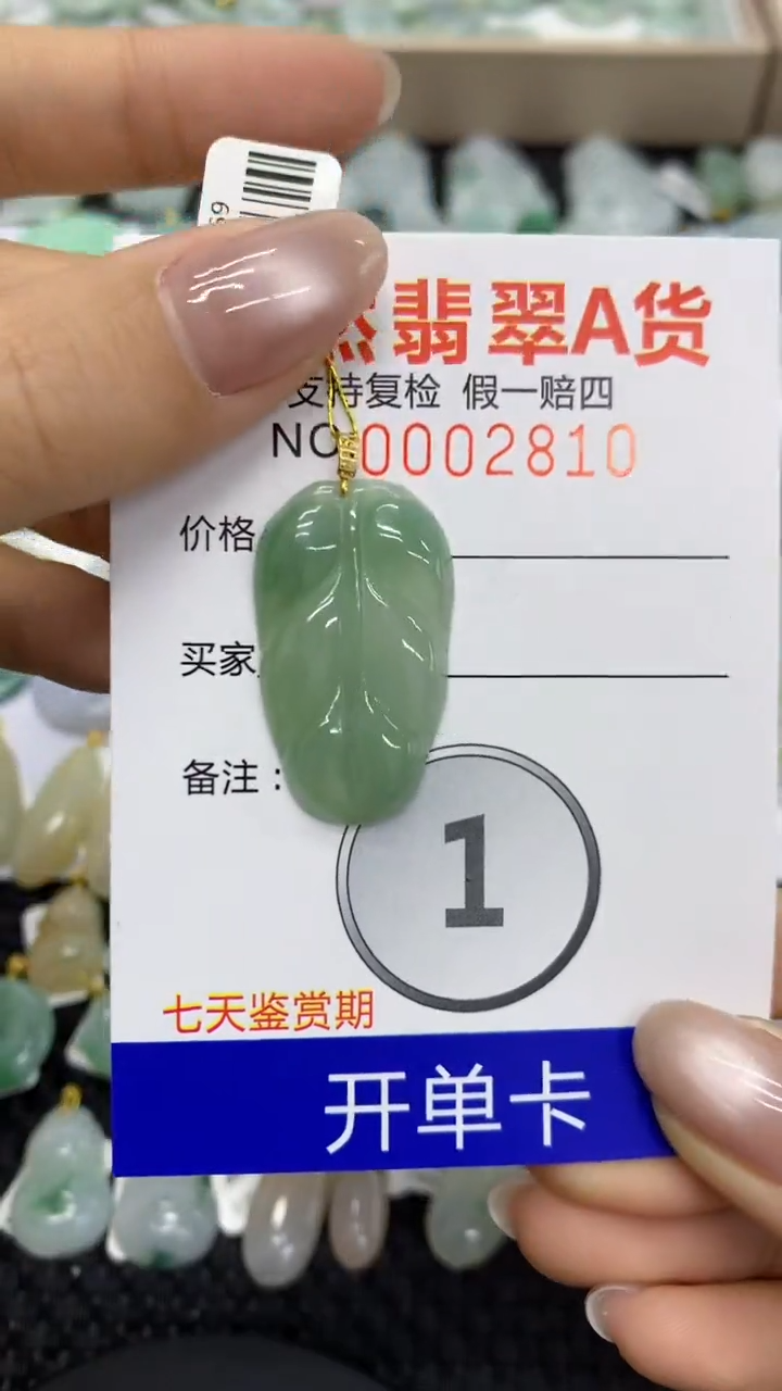 【闪购商品】翡翠颈饰18K金镶嵌11111111111