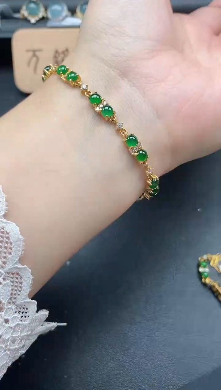 翡翠戒指银S925镶嵌5151-4