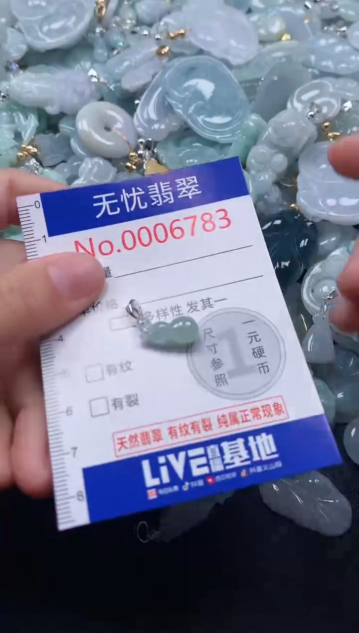 吊坠(不含链)未镶嵌翡翠6783
