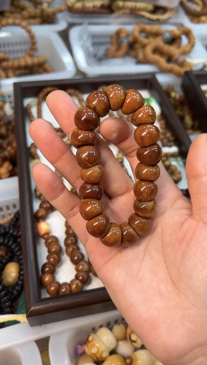 手串库克卡15mm左右 蒜瓣大肠 【有蜘蛛纹  福利】