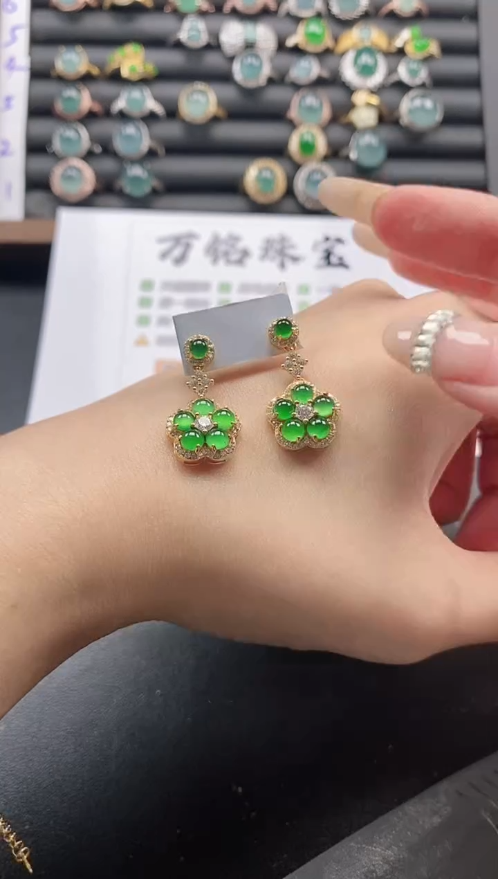 银S925镶嵌戒指翡翠5151-7