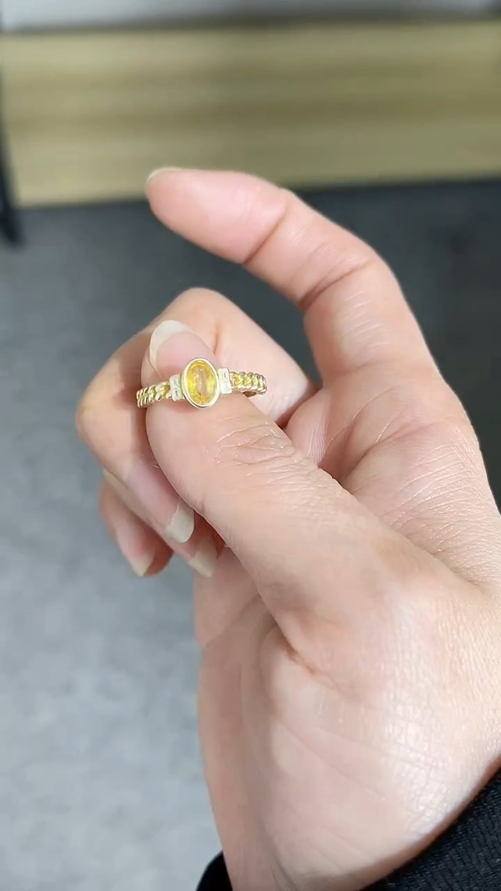 【闪购商品】蓝宝石戒指银S925镶嵌成品