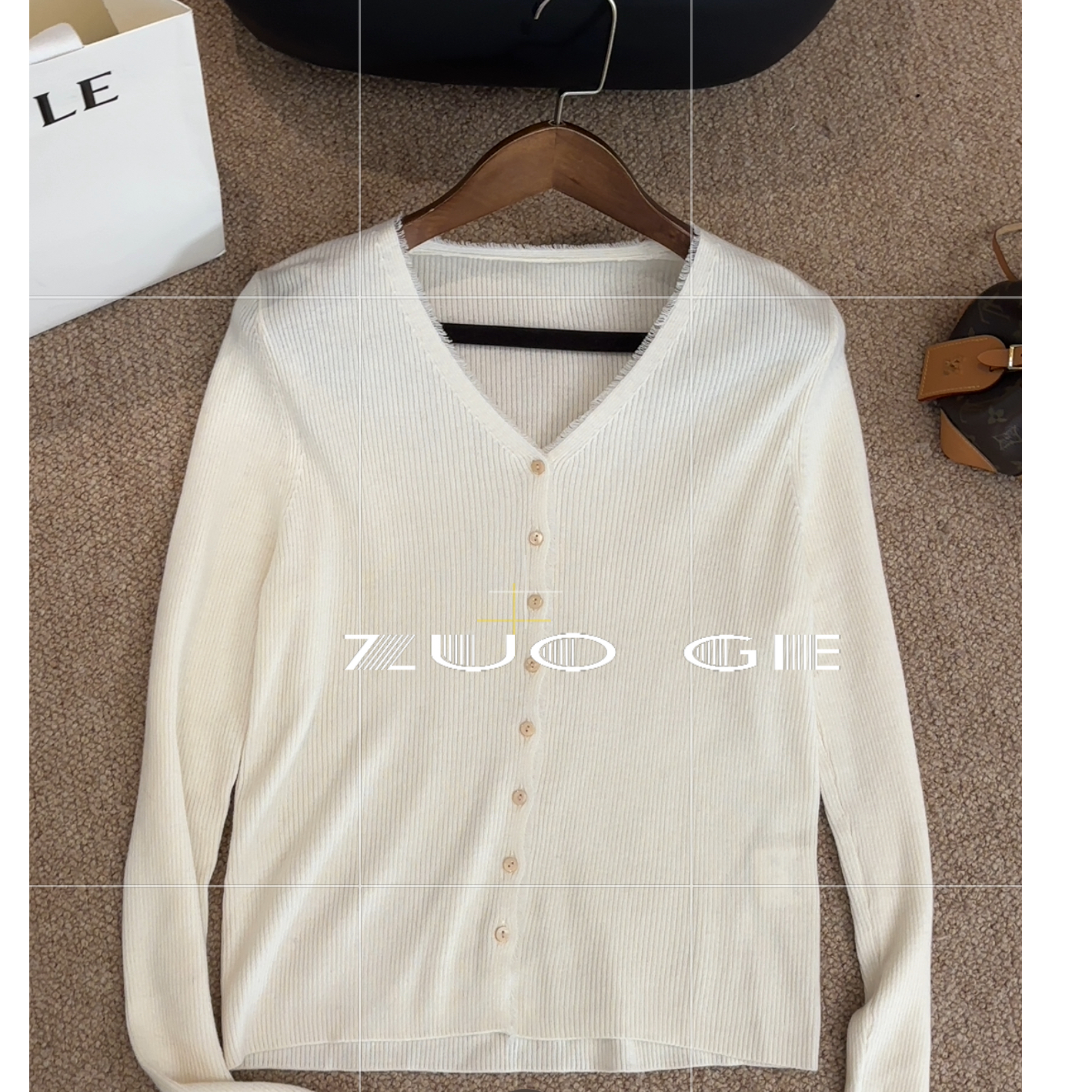 流苏边针织衫毛衣开衫上衣Z0064